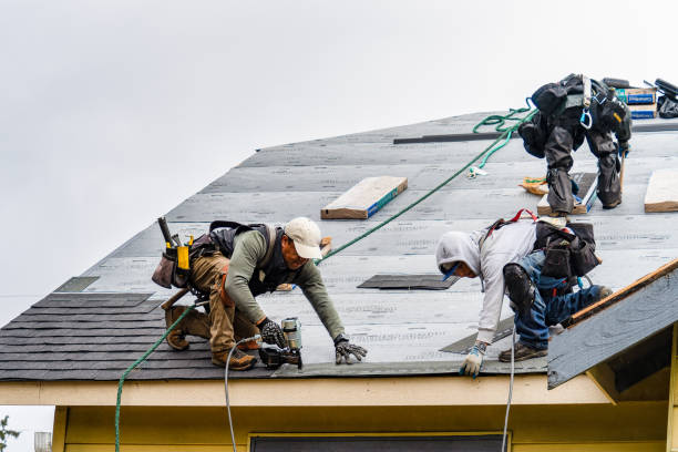 Professional Gutter Installation technician working in Craigsville, VA